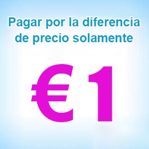 Pagar por la diferencia de precio solamente