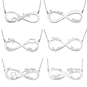 Collar con nombre infinito personalizado