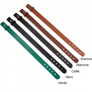 Bracciale in pelle con nome personalizzato per papà